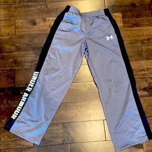 Under Armour gray and black youth large pant
